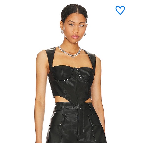 Superdown Leather Corset - Picture 4 of 4